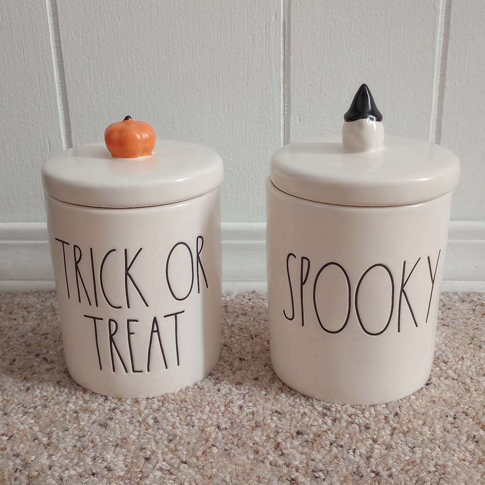 Halloween Trick Or Treat Spooky Jars Rae Dunn Collection Fall Autumn October
